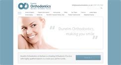 Desktop Screenshot of dunelmorthodontics.co.uk